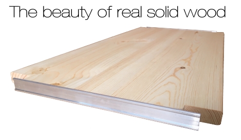 The beauty of real solid wood